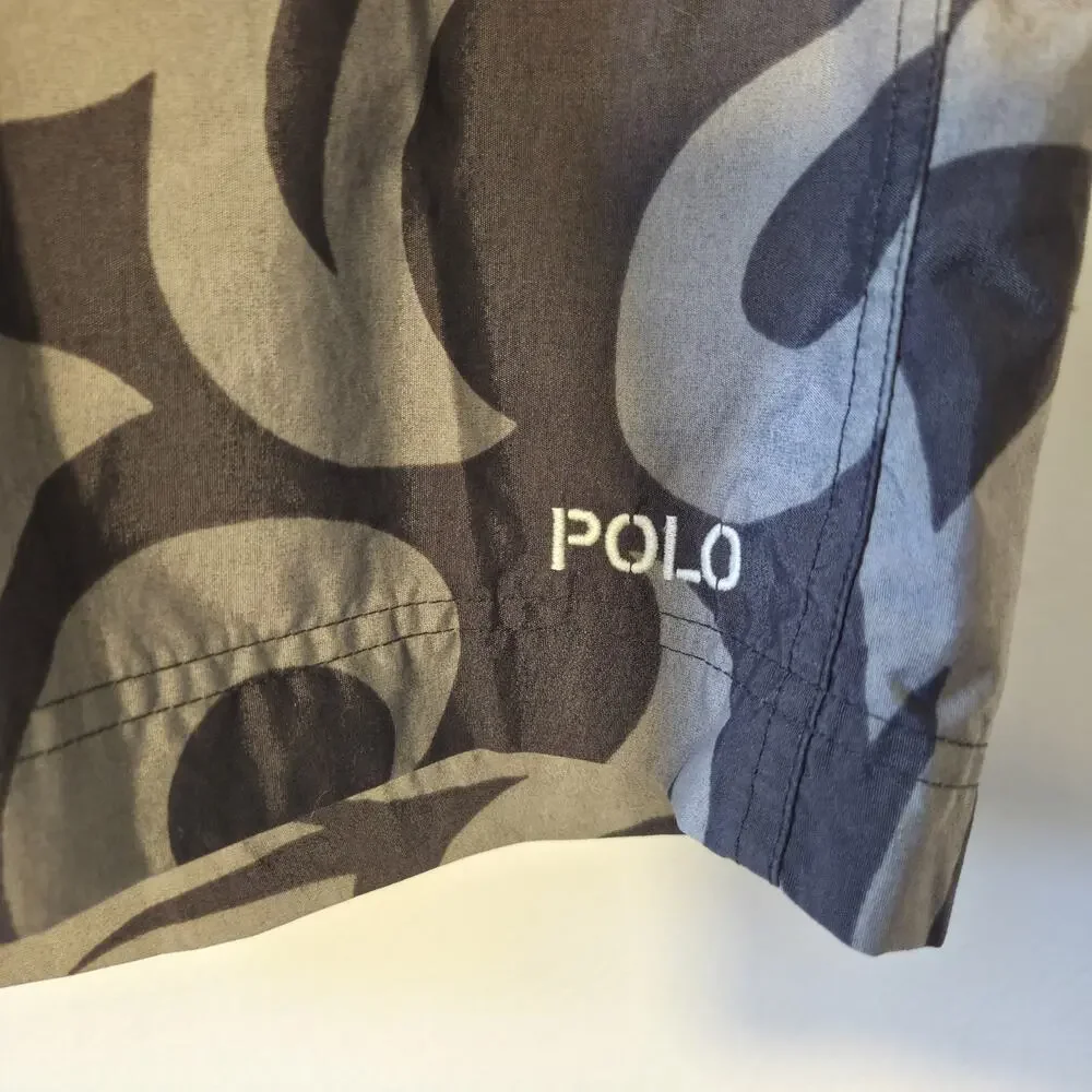 Vtg Polo Sport Ralph Lauren Hawaiian Tribal Print Swim Shorts Spring 2000 Size L